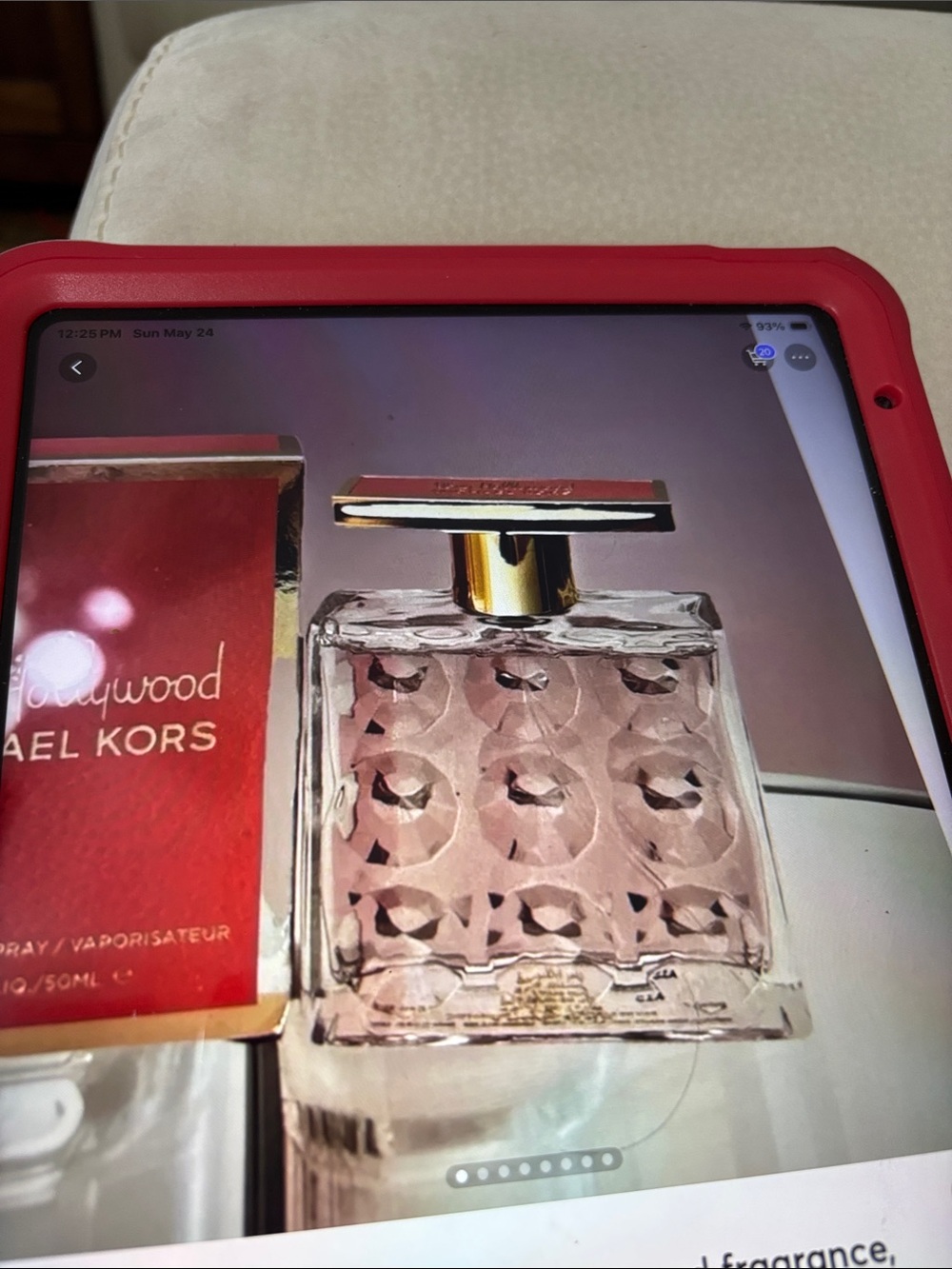 Michael Kors Pink Protective Tablet Case with Raised Bezel